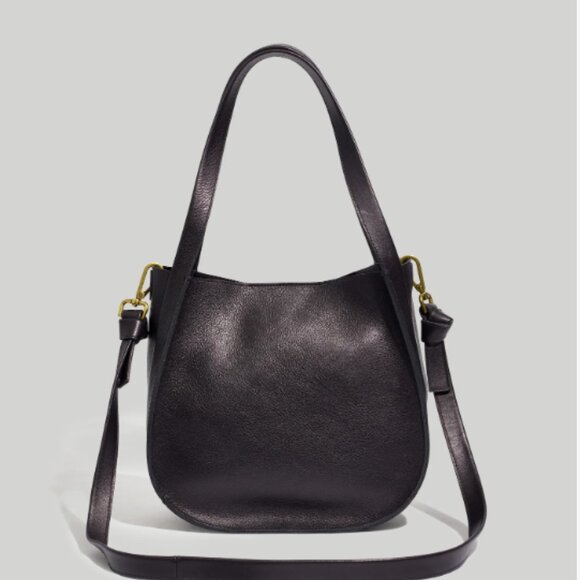 Madewell Sydney Shoulder Bag in Black Leather Great Condition! Magnetic Closure! - Picture 1 of 11
